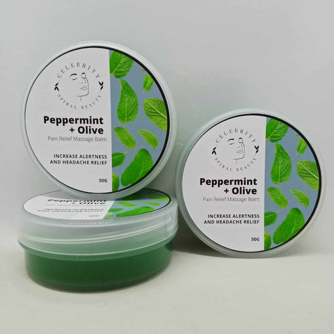 Peppermint massage balm pain relief